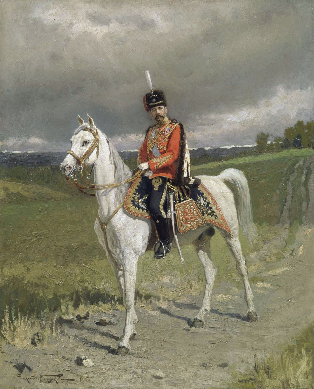 Александр МАКОВСКИЙ . Император Николай II. 1907.jpg