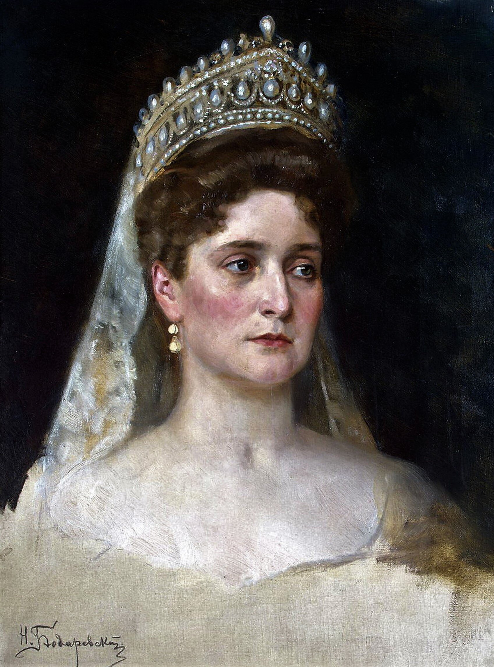 Бодаревский Н.К., «Портрет императрицы Александры Фёдоровны», 1907, холст, масло, Государственный Эрмитаж.jpg