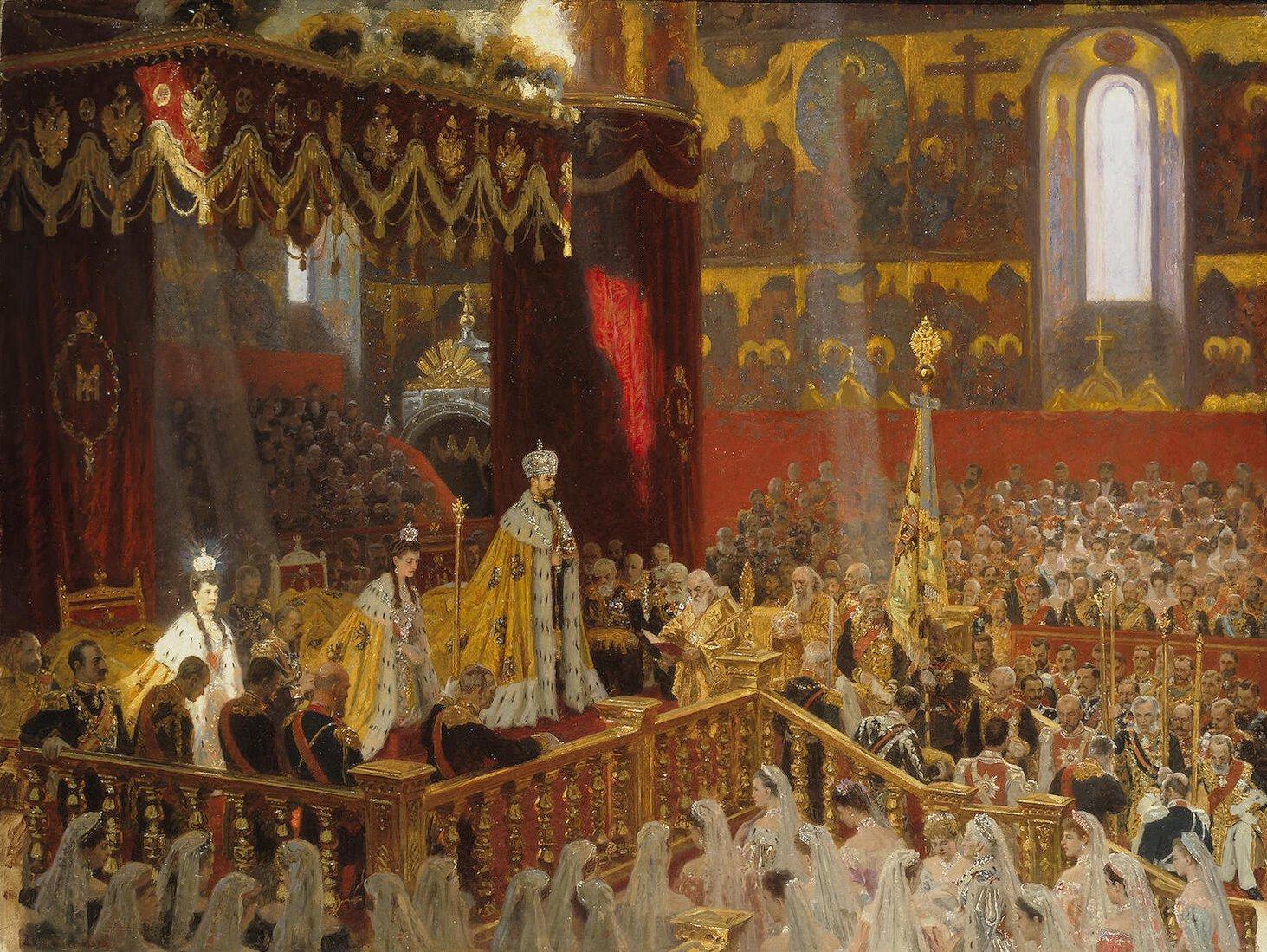 Tuxen Laurits.Коронации императора Николая II и императрицы Александры Федоровны.jpg