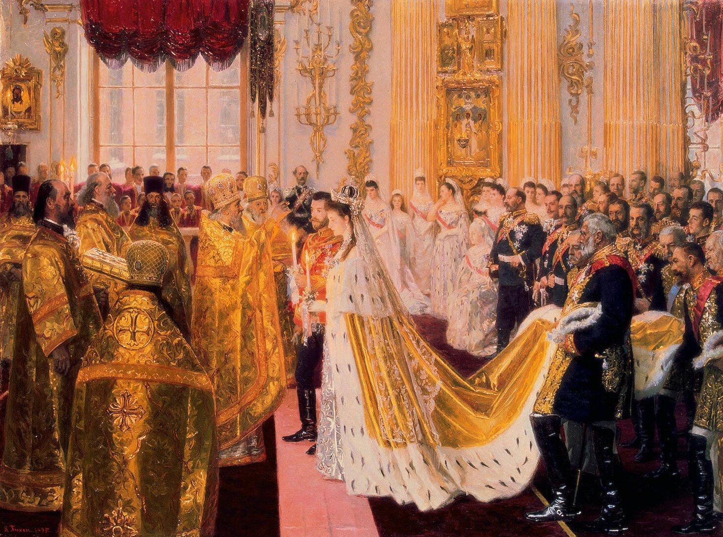 Tuxen Laurits. Венчание Николая II и Александры Федоровны.jpg